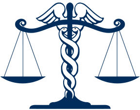 WVU Law justice scales and Caduceus