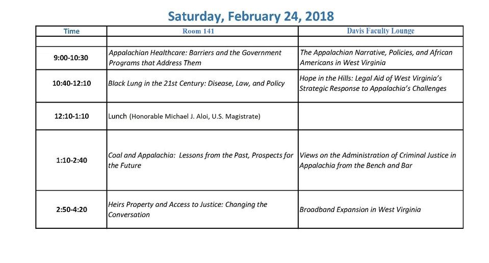 Feb 24 Schedule